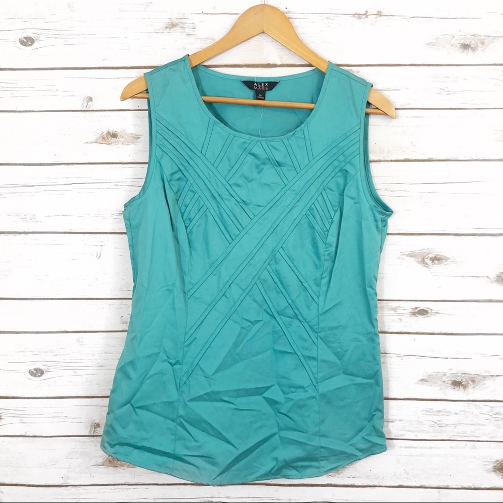 NWT💟 Alex Marie Teal Blouse Size 10